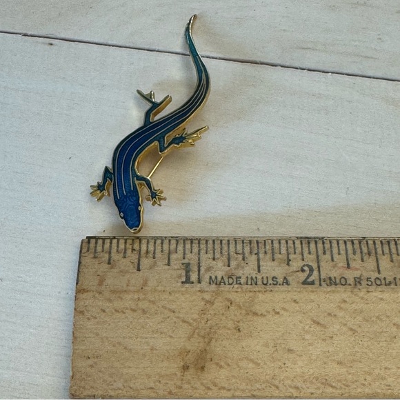 Vintage Signed Wm Spear Lizard Pin Brooch 1986 - Picture 7 of 7